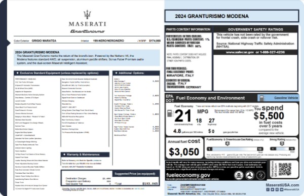 New 2024 Maserati GranTurismo Modena for sale Sold at Rolls-Royce Motor Cars Greenwich in Greenwich CT 06830 23