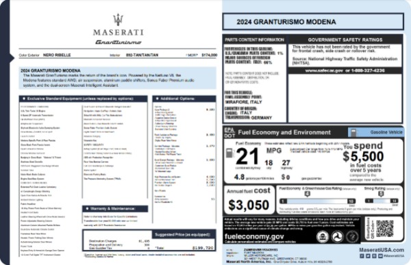 New 2024 Maserati GranTurismo Modena for sale $199,720 at Rolls-Royce Motor Cars Greenwich in Greenwich CT 06830 27