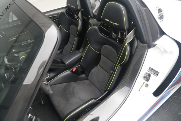 Used 2015 Porsche 918 Spyder for sale Call for price at Rolls-Royce Motor Cars Greenwich in Greenwich CT 06830 22