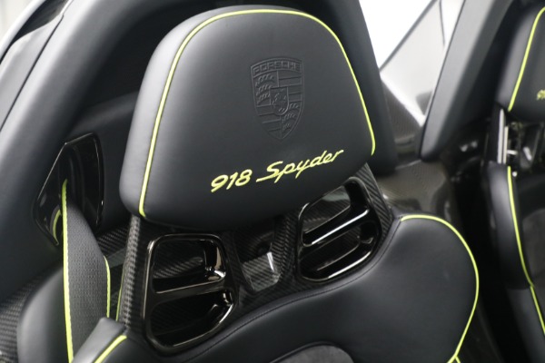 Used 2015 Porsche 918 Spyder for sale Call for price at Rolls-Royce Motor Cars Greenwich in Greenwich CT 06830 27