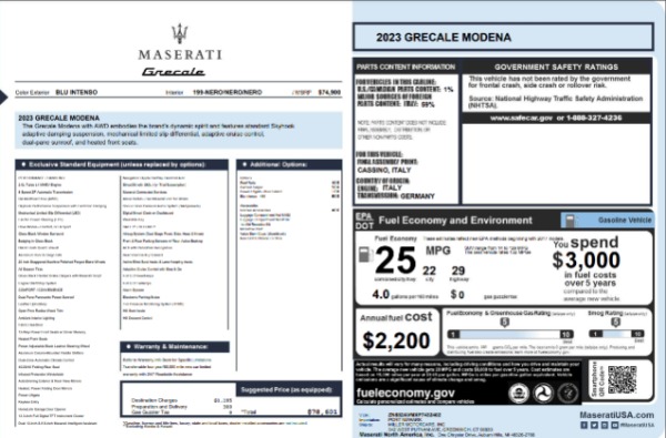 New 2023 Maserati Grecale Modena for sale Sold at Rolls-Royce Motor Cars Greenwich in Greenwich CT 06830 28