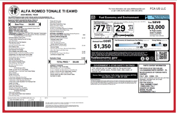 New 2024 Alfa Romeo Tonale Ti for sale $54,450 at Rolls-Royce Motor Cars Greenwich in Greenwich CT 06830 27