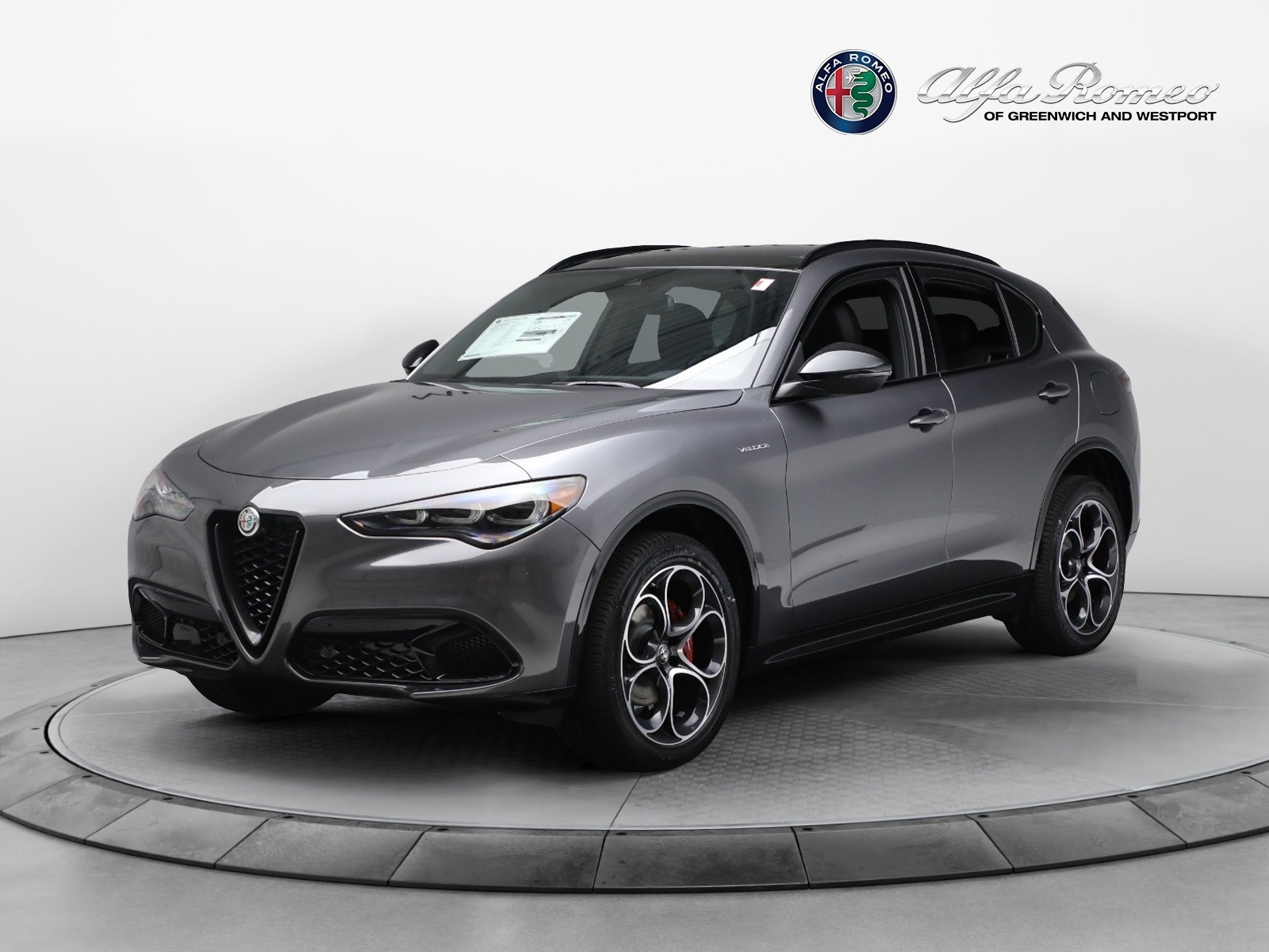 New 2024 Alfa Romeo Stelvio Veloce for sale $54,380 at Rolls-Royce Motor Cars Greenwich in Greenwich CT 06830 1