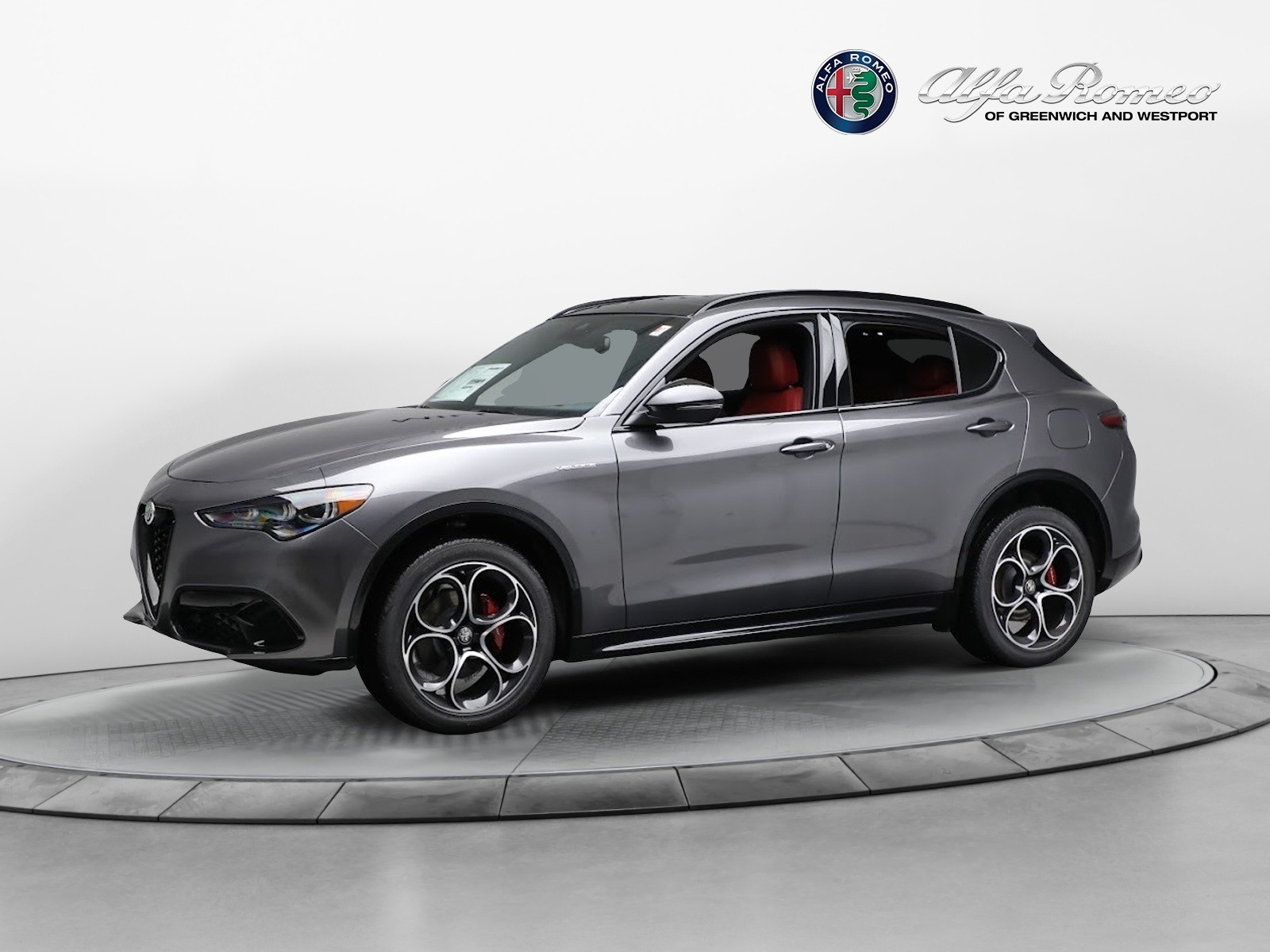 New 2024 Alfa Romeo Stelvio Veloce for sale $58,080 at Rolls-Royce Motor Cars Greenwich in Greenwich CT 06830 1