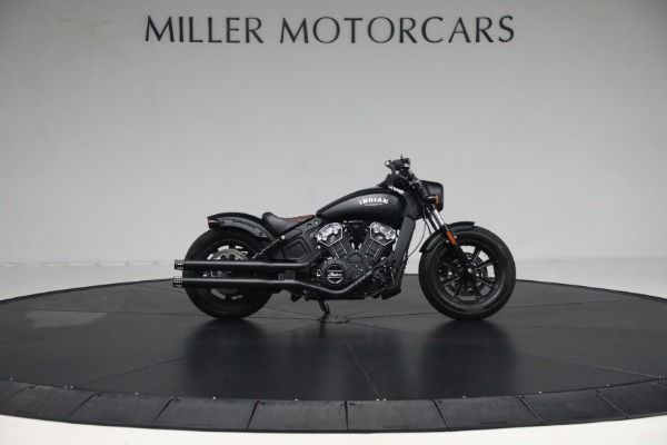 Used 2020 Indian Scout Bobber Thunder Black Smoke ABS for sale Sold at Rolls-Royce Motor Cars Greenwich in Greenwich CT 06830 6