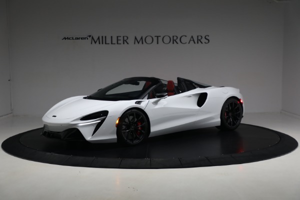 New 2025 McLaren Artura Spider TechLux for sale Sold at Rolls-Royce Motor Cars Greenwich in Greenwich CT 06830 2