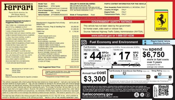 Used 2024 Ferrari SF90 Spider for sale $565,900 at Rolls-Royce Motor Cars Greenwich in Greenwich CT 06830 2