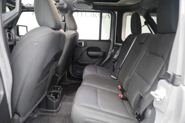 Used 2022 Jeep Wrangler Unlimited Sport Altitude for sale Sold at Rolls-Royce Motor Cars Greenwich in Greenwich CT 06830 17