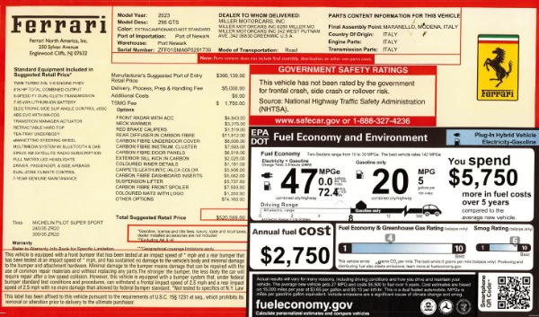 Used 2023 Ferrari 296 GTS for sale Call for price at Rolls-Royce Motor Cars Greenwich in Greenwich CT 06830 2