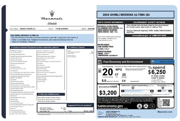 New 2024 Maserati Ghibli Modena Ultima Q4 for sale $87,324 at Rolls-Royce Motor Cars Greenwich in Greenwich CT 06830 25