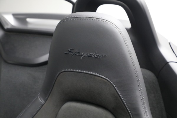 Used 2021 Porsche 718 Boxster Spyder for sale $121,900 at Rolls-Royce Motor Cars Greenwich in Greenwich CT 06830 22