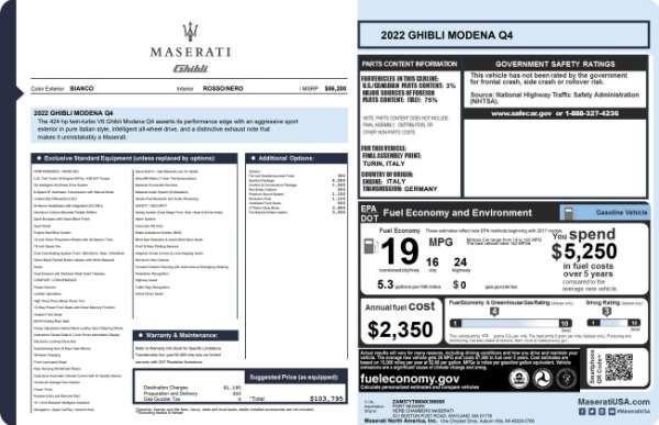 2022 Maserati Ghibli
