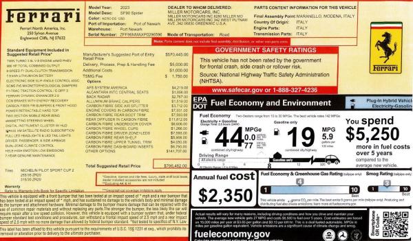 Used 2023 Ferrari SF90 Spider for sale Call for price at Rolls-Royce Motor Cars Greenwich in Greenwich CT 06830 2