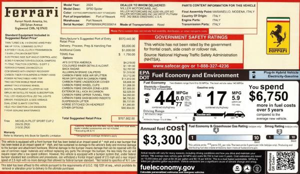 Used 2024 Ferrari SF90 Spider for sale $569,900 at Rolls-Royce Motor Cars Greenwich in Greenwich CT 06830 2