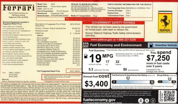 Used 2024 Ferrari Roma Spider for sale $297,900 at Rolls-Royce Motor Cars Greenwich in Greenwich CT 06830 2