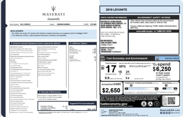 Used 2019 Maserati Levante for sale Call for price at Rolls-Royce Motor Cars Greenwich in Greenwich CT 06830 27