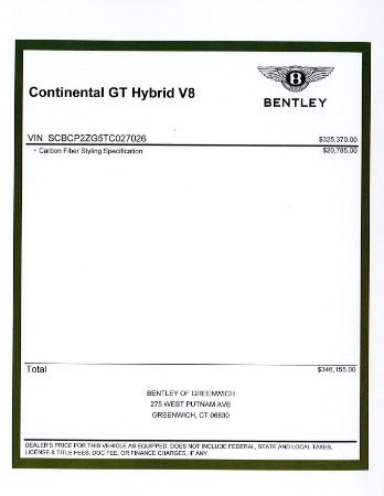 New 2026 Bentley Continental GT for sale $346,155 at Rolls-Royce Motor Cars Greenwich in Greenwich CT 06830 27