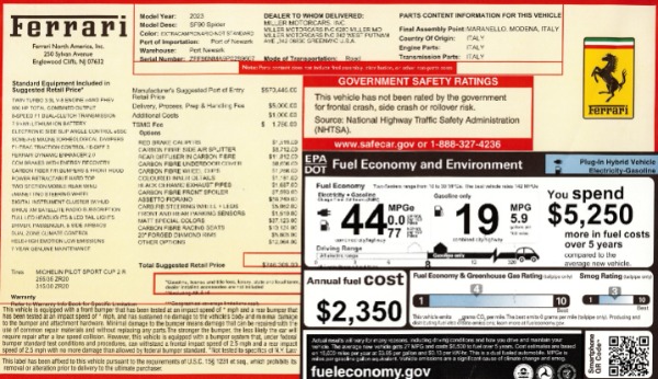 Used 2023 Ferrari SF90 Spider for sale $579,900 at Rolls-Royce Motor Cars Greenwich in Greenwich CT 06830 2