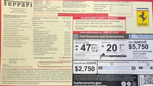 Used 2023 Ferrari 296 GTS for sale $355,900 at Rolls-Royce Motor Cars Greenwich in Greenwich CT 06830 2