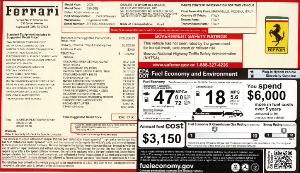 Used 2025 Ferrari 296 GTB for sale $335,900 at Rolls-Royce Motor Cars Greenwich in Greenwich CT 06830 2