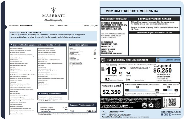 Used 2022 Maserati Quattroporte Modena Q4 for sale $52,900 at Rolls-Royce Motor Cars Greenwich in Greenwich CT 06830 25